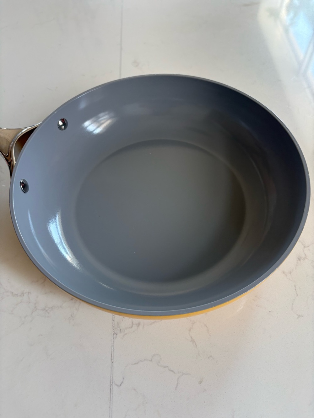Caraway Yellow Nonstick Ceramic Frying Pan with Lid - Picture 11 of 16